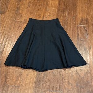 Size 6 Larry Levine Black Side Zip Skater Skirt